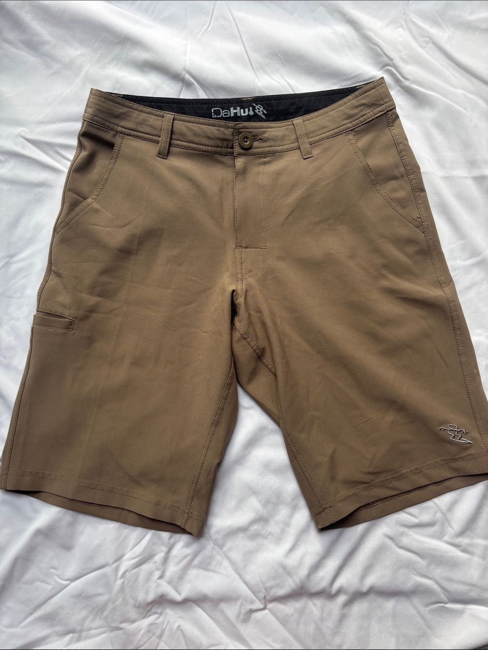 DaHui Men's Hybrid Stretch Shorts — Brown
